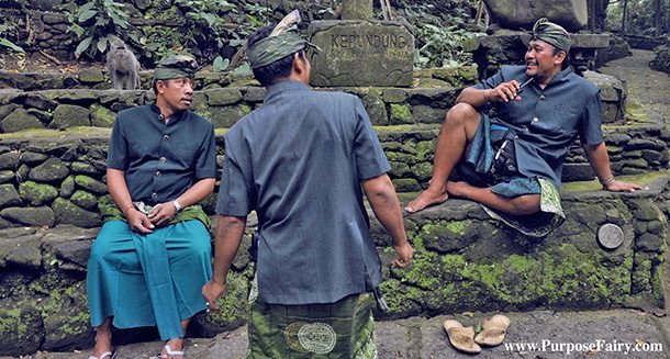 Balinese Men Talking