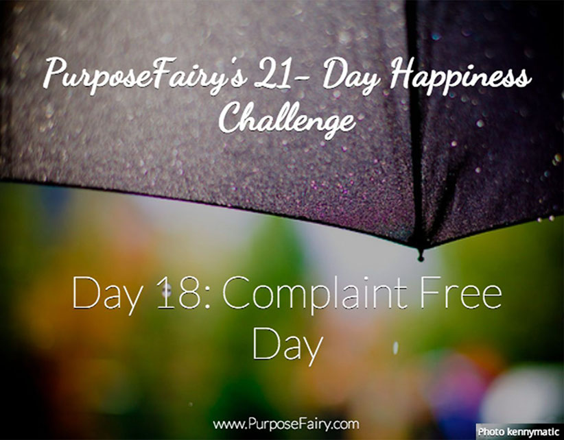 21-Day Happiness Challenge Day 18