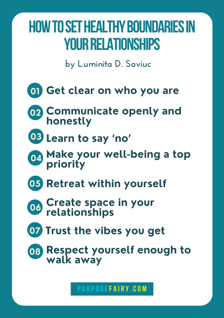 8 Steps to Create Healthy Boundaries in Your Relationships